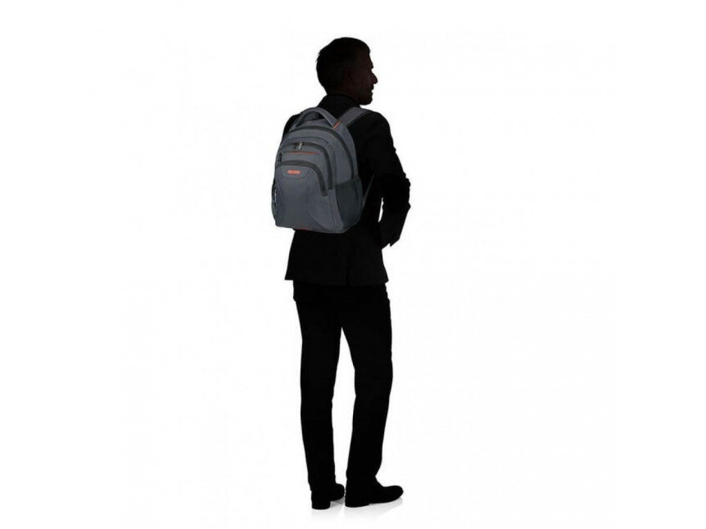 Раница Samsonite At Work Laptop Backpack 38.5cm/14.1" Grey/Orange 10641_42.jpg