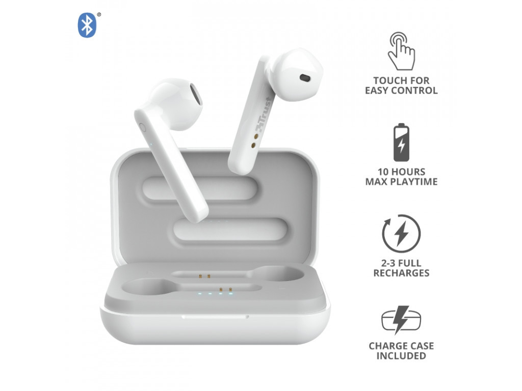 Слушалки TRUST Primo Touch Bluetooth Earphones White 1150_51.jpg