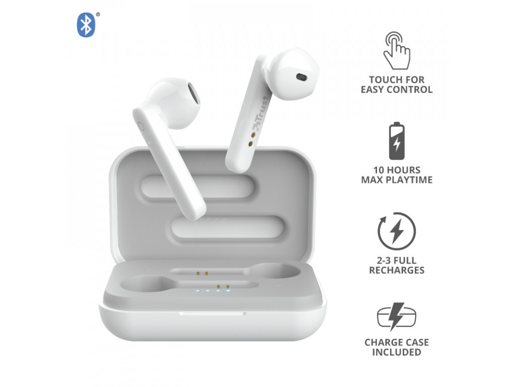 Слушалки TRUST Primo Touch Bluetooth Earphones White 1150_7.jpg