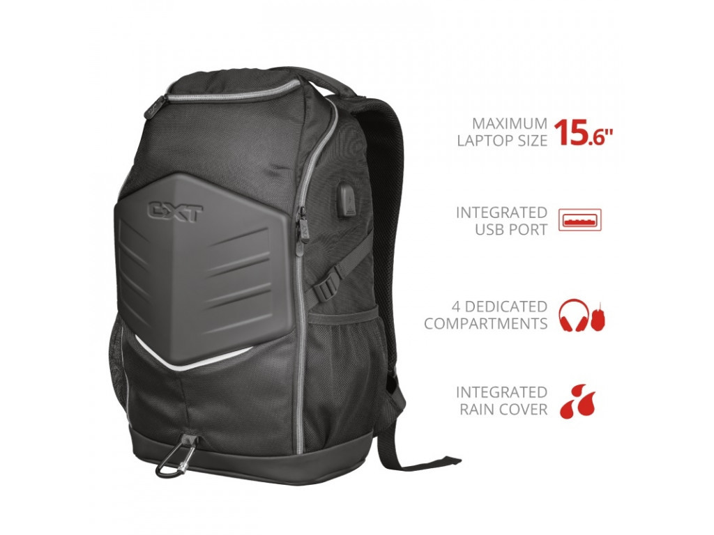 Раница TRUST GXT 1255 Outlaw 15.6'' Gaming Backpack- black 16943_1.jpg