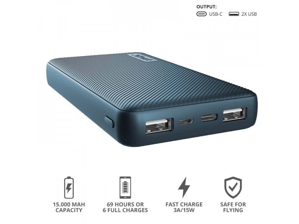 Външна батерия TRUST Primo Fast Powerbank 15000 mAh Blue 17273_12.jpg