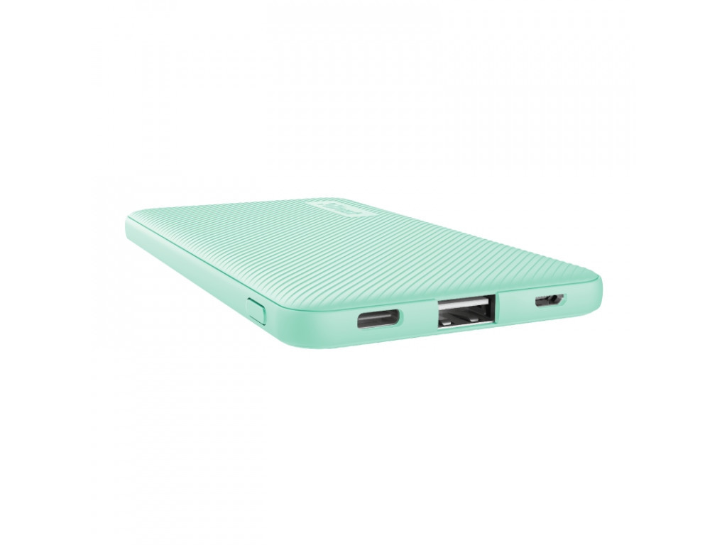 Външна батерия TRUST Primo Fast Ultra-thin Powerbank 5000 mAh Mint 17280_1.jpg