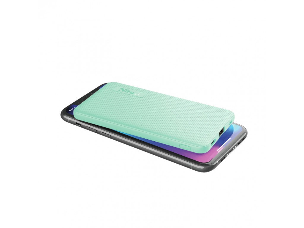 Външна батерия TRUST Primo Fast Ultra-thin Powerbank 5000 mAh Mint 17280_11.jpg