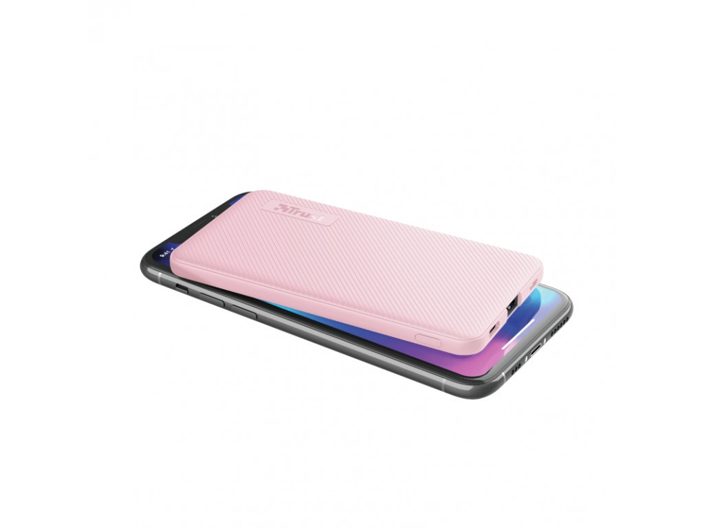 Външна батерия TRUST Primo Fast Ultra-thin Powerbank 5000 mAh Pink 17281_11.jpg