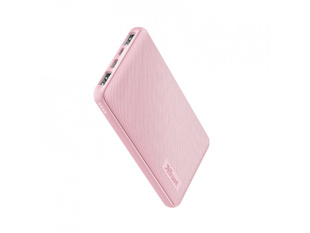 Външна батерия TRUST Primo Fast Ultra-thin Powerbank 10000 mAh Pink 17285.jpg