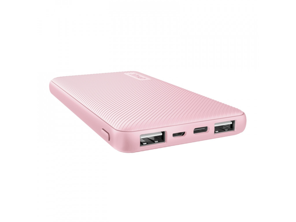 Външна батерия TRUST Primo Fast Ultra-thin Powerbank 10000 mAh Pink 17285_1.jpg
