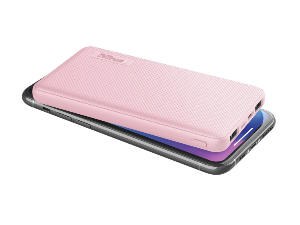 Външна батерия TRUST Primo Fast Ultra-thin Powerbank 10000 mAh Pink 17285_11.jpg