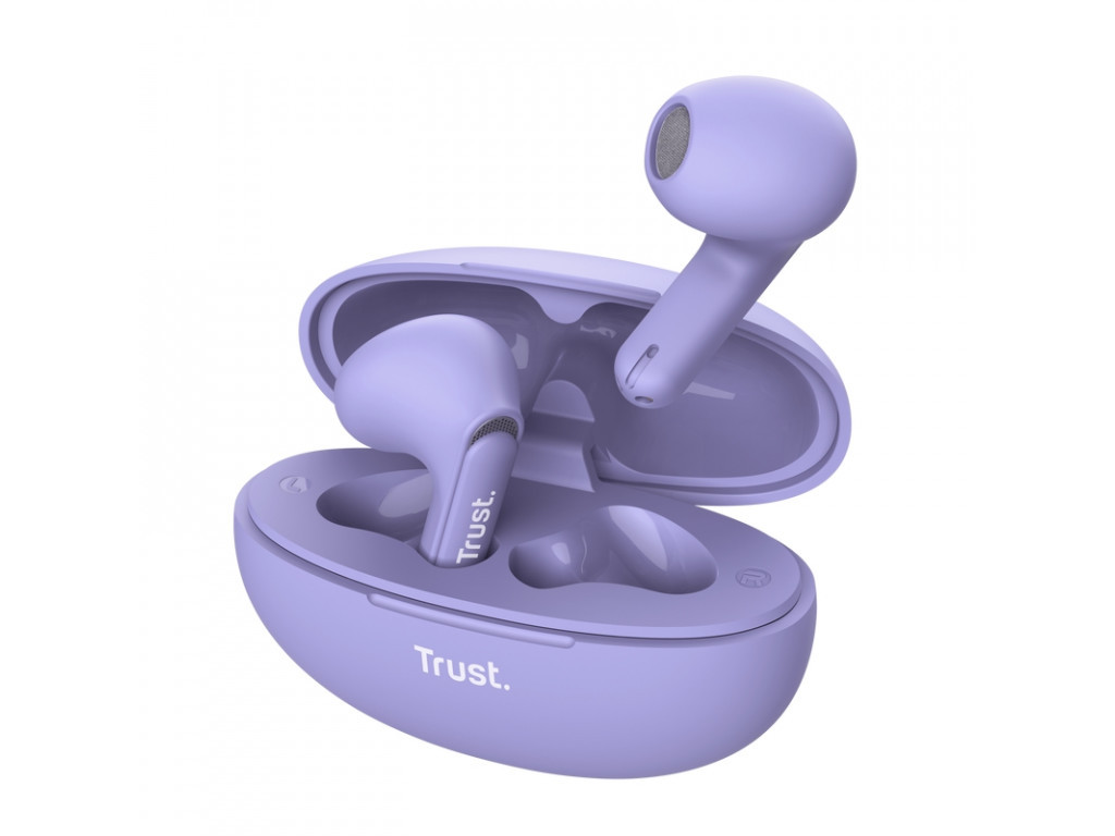 Слушалки TRUST Yavi Bluetooth ENC Earphones Purple 25117.jpg