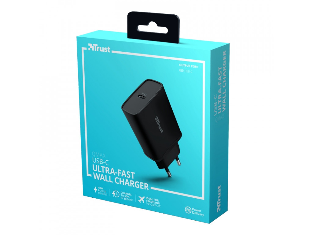 Зарядно устройство TRUST Qmax 18W Ultra-Fast USB-C Charger with PD 2831_47.jpg