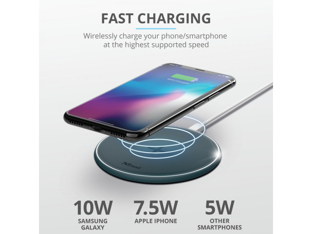 Зарядно устройство TRUST Qylo Fast Wireless Charging Pad Blue 2839_24.jpg