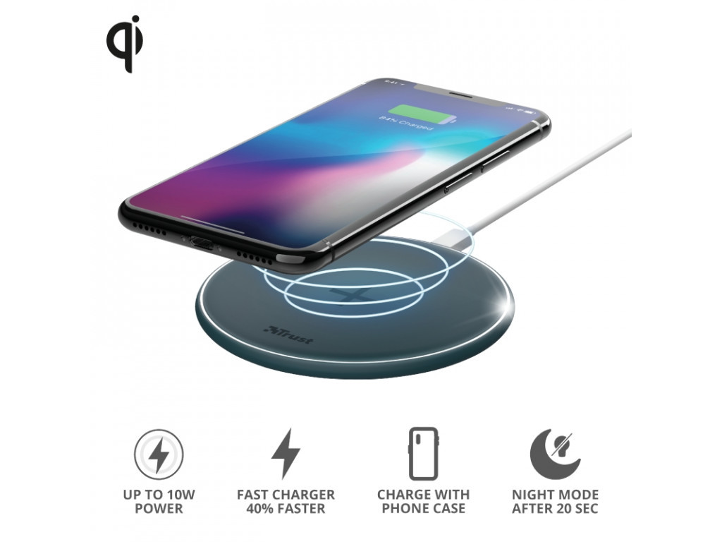 Зарядно устройство TRUST Qylo Fast Wireless Charging Pad Blue 2839_26.jpg