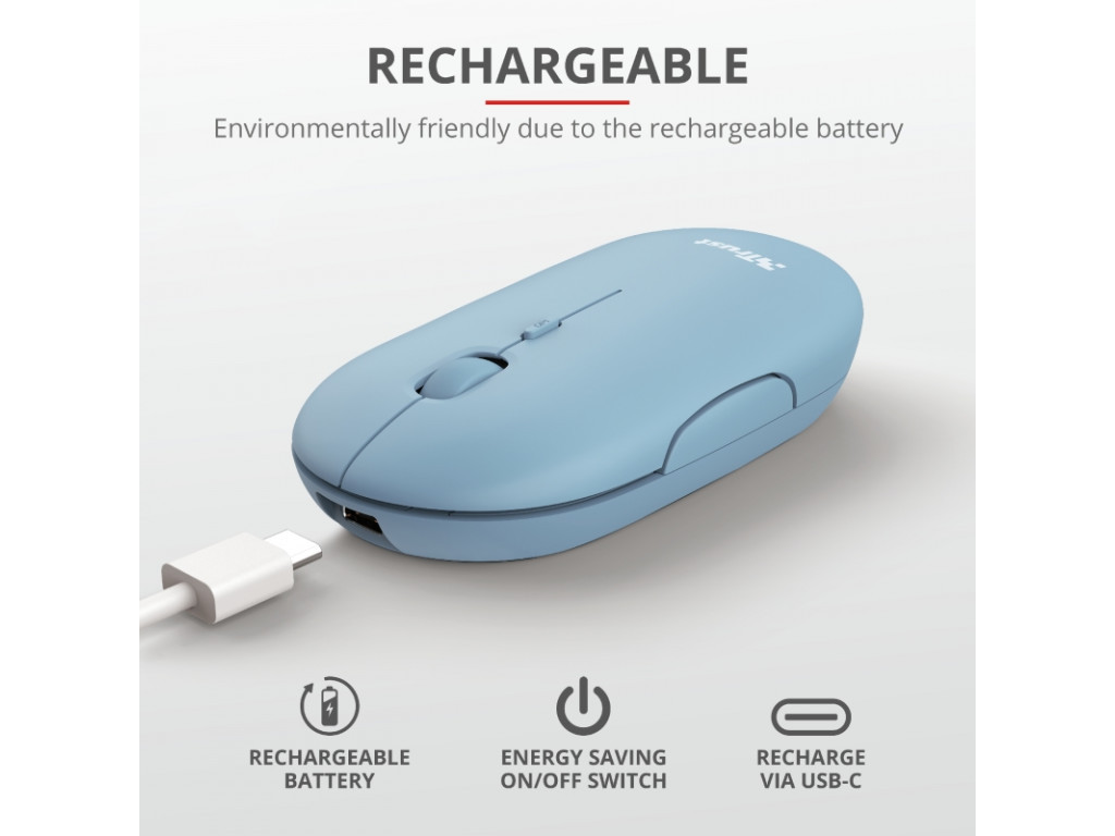 Мишка TRUST Puck Wireless & BT Rechargeable Mouse Blue 4022_42.jpg